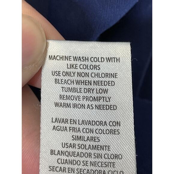 Healing Hands Purple Label Scrub Top Womens 2X Navy Blue 2172X Pockets - Picture 8 of 9